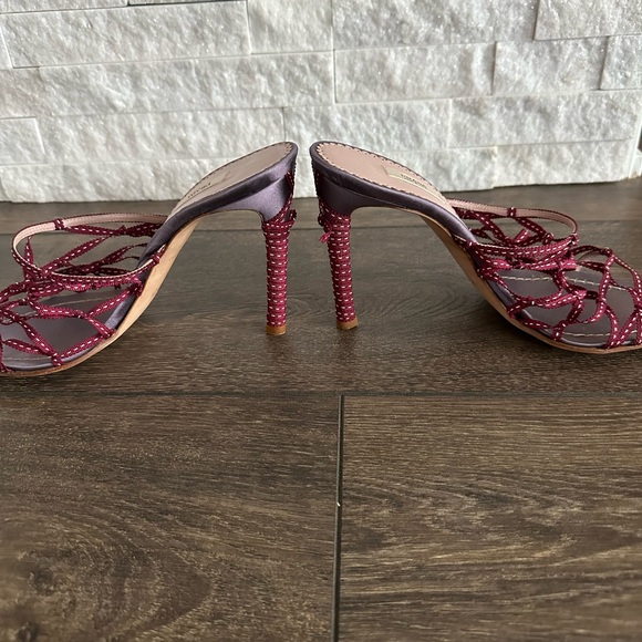 PRADA NEW SATIN & RIBBON SANDAL HIGH HEEL - Picture 6 of 7